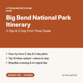 Big Bend National Park Itinerary 2026: 2-Day & 3-Day First-Timer Guide PDF cover
