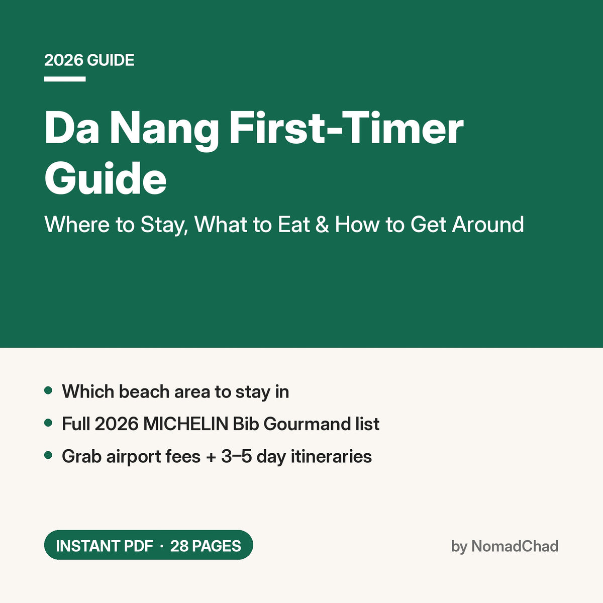 Da Nang First-Timer Guide 2026: Where to Stay, Eat & Get Around PDF cover