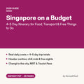 Singapore on a Budget 2026: 4–5 Day Itinerary, Food & Free Things to Do PDF guide cover by NomadChad